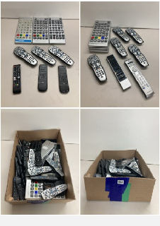 LARGE BOX OF VARIOUS TV REMOTE CONTROLS