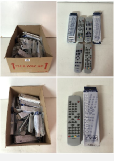 LARGE BOX OF TV REMOTE CONTROLS