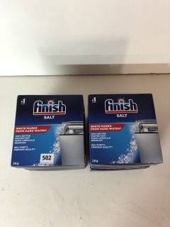 SIX BOXES OF FINISH DISHWASHER SALT