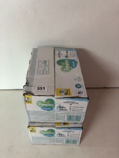 2 CASES OF PAMPERS AQUA BABY WIPES