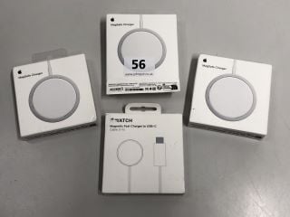 4 X APPLE MAGSAFE CHARGERS