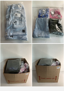 BOX OF MEN'S AND WOMEN'S VARIOUS UNSEALED CLOTHING ITEMS