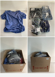 BOX OF MEN'S AND WOMEN'S VARIOUS UNSEALED CLOTHING ITEMS