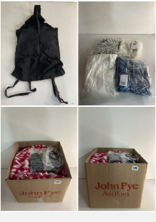 BOX OF MEN'S AND WOMEN'S VARIOUS UNSEALED CLOTHING ITEMS