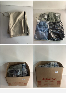 BOX OF MEN'S AND WOMEN'S VARIOUS UNSEALED CLOTHING ITEMS