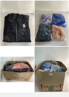 BOX OF MEN'S AND WOMEN'S VARIOUS UNSEALED CLOTHING ITEMS