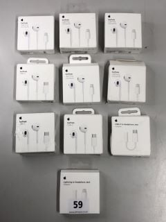 10 X APPLE CONNECTERS AND ADAPTERS