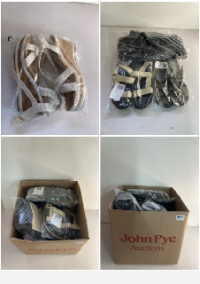 BOX OF VARIOUS UNBOXED PAIRS OF MEN'S AND WOMEN'S FOOTWEAR