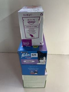 CAT FOOD TO INCLUDE WHISKAS GROOM AND CARE BEE 02/25