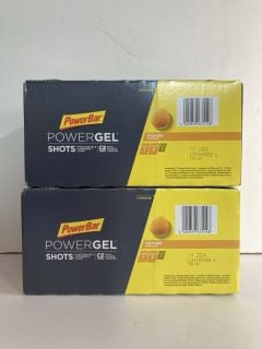 TWO CASES OF POWER GEL SHOTS BBE 11/24