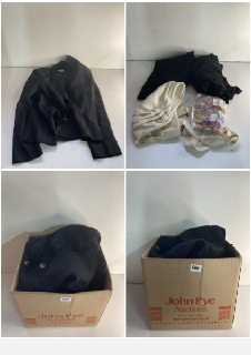 A BOX OF MEN'S AND WOMEN'S VARIOUS UNSEALED CLOTHING ITEMS