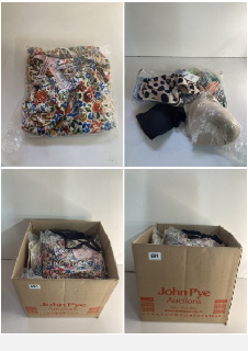 A BOX OF MEN'S AND WOMEN'S VARIOUS UNSEALED CLOTHING ITEMS