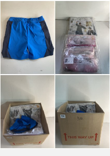 A BOX OF MEN'S AND WOMEN'S VARIOUS UNSEALED CLOTHING ITEMS