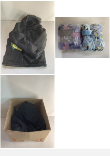 A BOX OF MEN'S AND WOMEN'S VARIOUS UNSEALED CLOTHING ITEMS