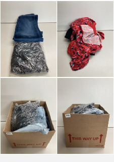 A BOX OF MEN'S AND WOMEN'S VARIOUS UNSEALED CLOTHING ITEMS