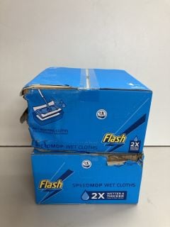 2 BOXES F FLASH SPEED MOP WET CLOTHS