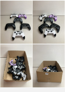 BOX OF VARIOUS GAMING CONTROLLERS