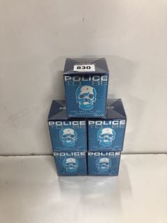 5 X POLICE TO BE OR NOT TO BE EAU DE TOILETTE (SEALED)