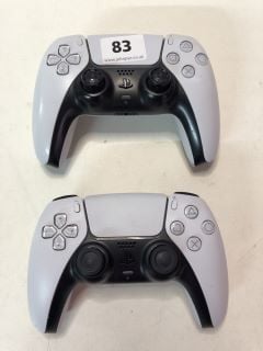 2 X SONY PLAYSTATION FIVE DUAL SENSE WIRELESS CONTROLLERS