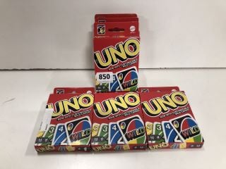 6 X UNO GAMES