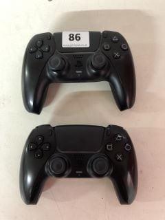 2 X SONY PLAYSTATION FIVE DUAL SENSE WIRELESS CONTROLLERS