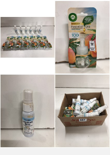 BOX OF HEALTHCARE ITEMS TO INCLUDE LIFE DROPS SPRAY