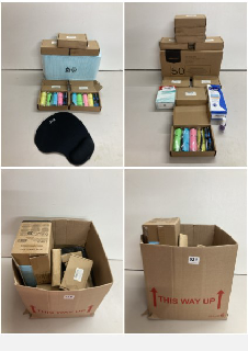 BOX OF HEALTHCARE AND BEAUTY PRODUCTS TO INCLUDE VAGINAL GEL FOR BACTERIAL VAGINOSIS