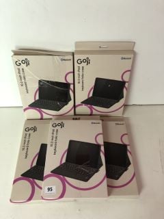 5 X GOJI 10.2 INCH IPAD KEYBOARD FOLIOS