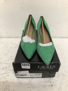 LAUREN RALPH LAUREN GREEN HEELS SIZE: 7