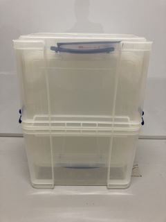 QTY OF STORAGE BOXES, DIFFERENT SIZES