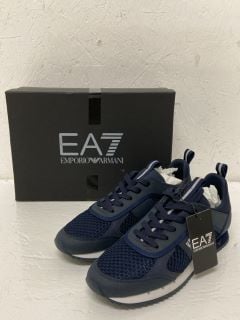 MEN'S EA7 TRAINERS NAVY UK SIZE 7 RRP £175.00