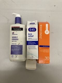 QTY OF ITEMS INC E45 CREAM