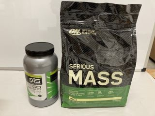 QTY OF ITEMS INC OPTIMUM NUTRITION SERIOUS MASS