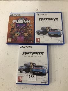 3 X PS5 GAMES INC TEST DRIVE UNLIMITED SOLAR CROWN (18+ ID MAY BE REQUIRED)