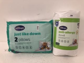 2 X SILENTNIGHT ITEMS INC DUVET