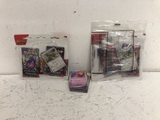 QTY OF POKEMON TRADING CARD GAME CARDS AND PACKS