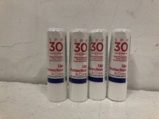 QTY OF SPF 30 HIGH LIP PROTECTION + CARE