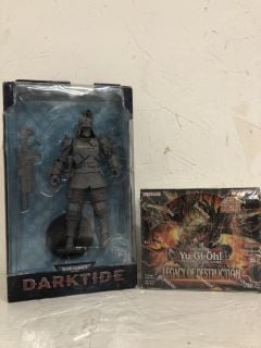 WARHAMMER 40,000 DARKTIDE TRAITOR GUARD ARTIST PROOF FIGURE + SHONEN JUMP YU-GI-OH! TRADING CARD GAME LEGACY OF DESTRUCTION 1ST EDITION ENGLISH EDITION DISPLAY PACK