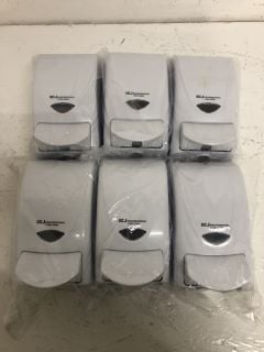 6 X WALL MOUNTED SOAP DISPENSERS