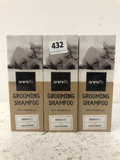 3 X ANIMIGO GROOMING SHAMPOO 500ML BBBE(09/24)