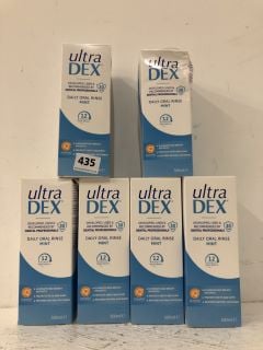 6 X ULTRADEX DAILY ORAL RINSE MINT