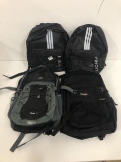 4 X BACKPACKS INC EASTPAK, TRESPASS AND DDXJKL