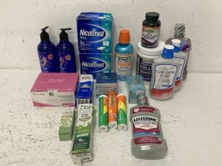 QTY OF ITEMS INC LISTERINE ADVANCED DEFENCE GUM TREATMENT MOUTHWASH (18+ LOT, ID REQUIRED)