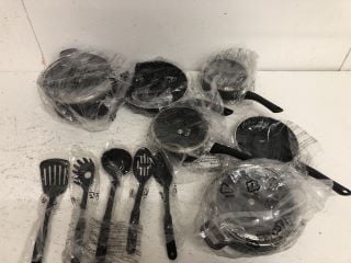 AB 15PCS PAN AND UTENSIL SET