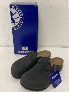 BIRKENSTOCK BOSTON BS BLACK SIZE UK 5.5 RRP £130.00