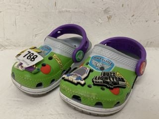 BUZZ LIGHTYEAR CROCS CLOGS SIZE: 4