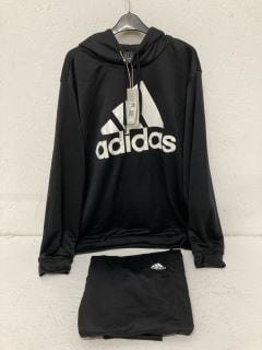 ADIDAS HOODIE AND BOTTOMS SIZE: XL