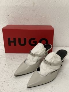 HUGO KATNISS MULE 70 HIGH HEELS SIZE: 6