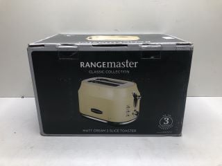 RANGEMASTER CLASSIC COLLECTION MATT CREAM 2 SLICE TOASTER