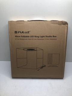 PULUZ 40CM FOLDABLE LED RING LIGHT STUDIO BOX